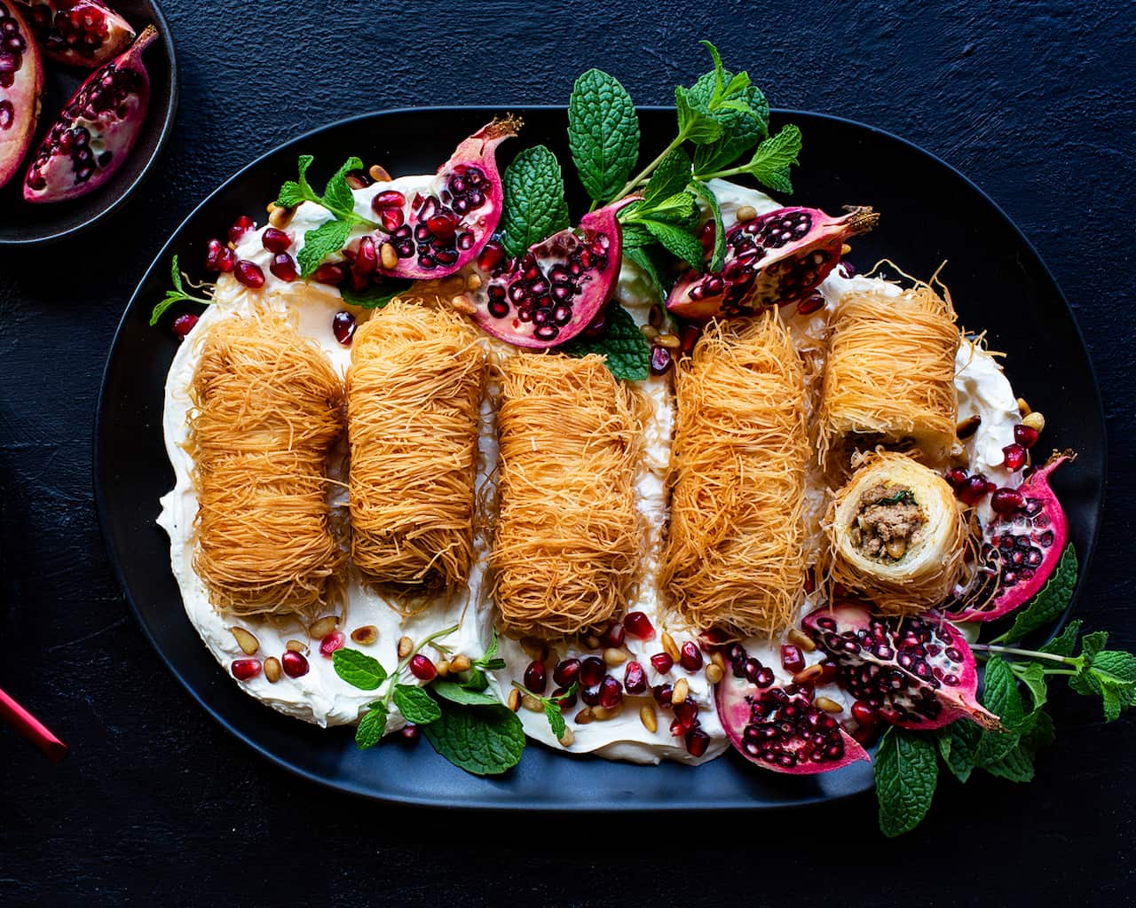 Harissa lamb kataifi koupes