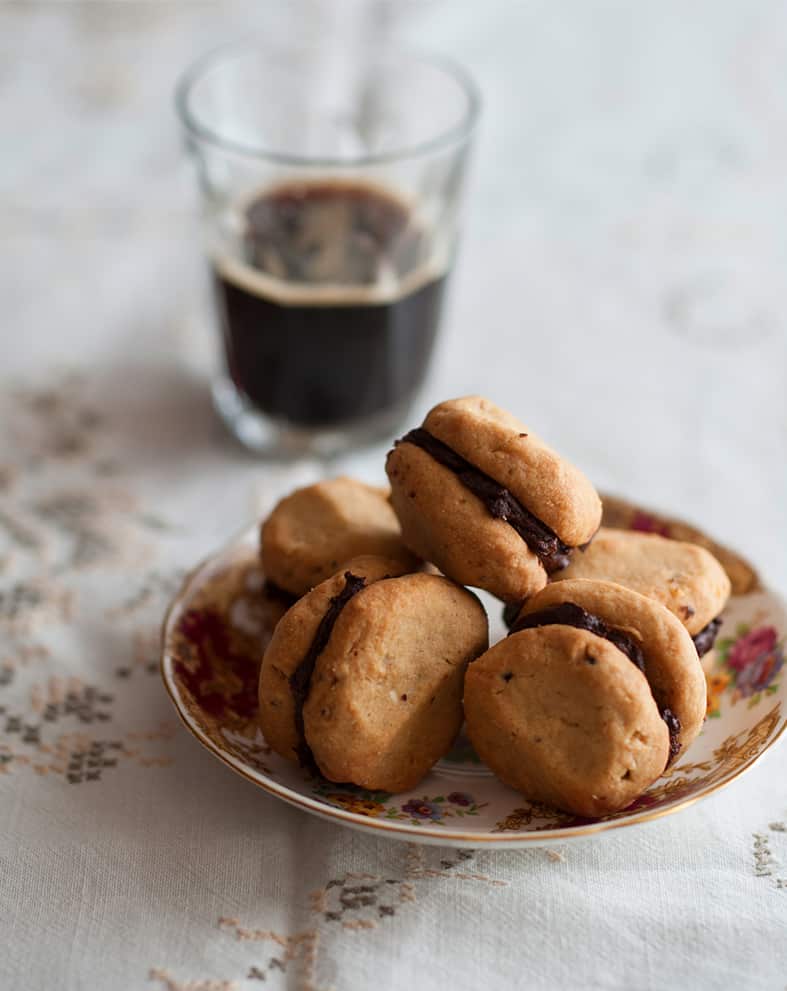 Hazelnut and chocolate kiss biscuits