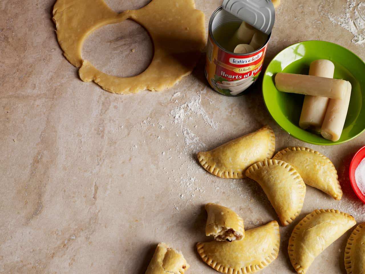 Hearts of palm empanadas.