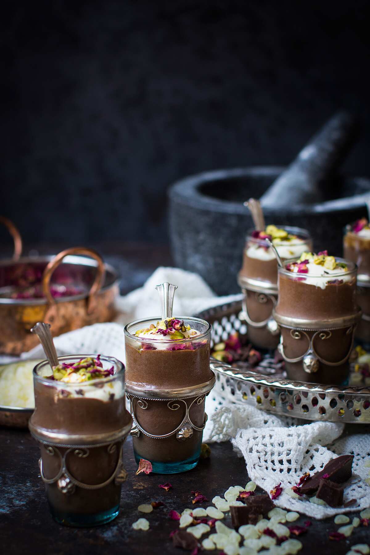 Chocolate mastiha mousse