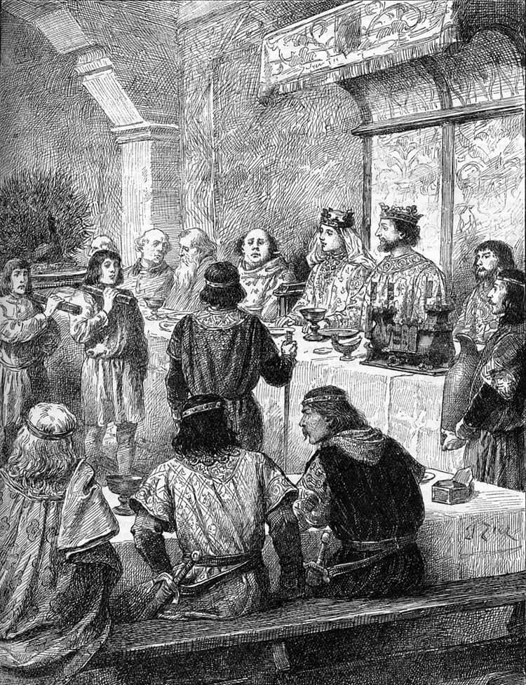 Royal wedding banquets: King Henry III