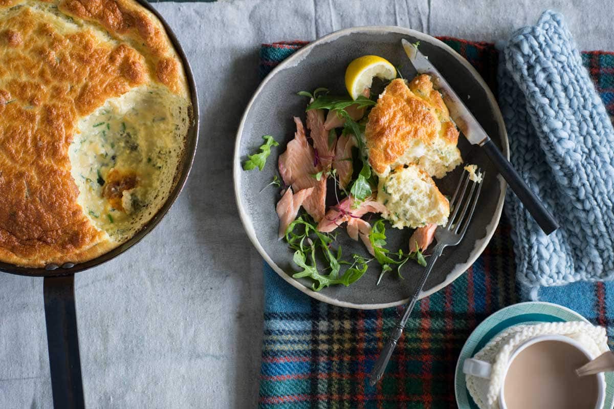 Herbed ricotta soufflé omelette