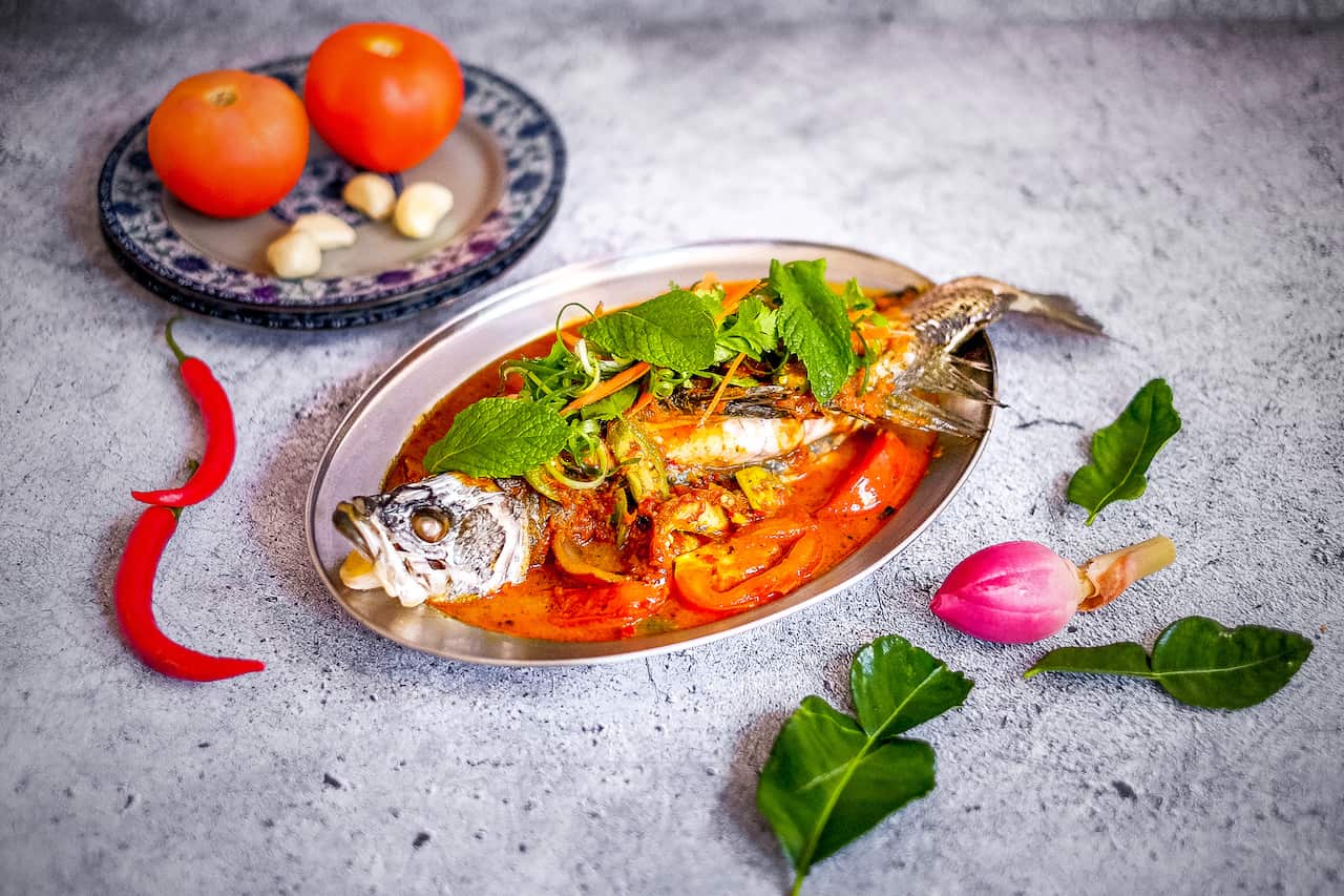 The assam Nyonya dish at Ho Jiak.