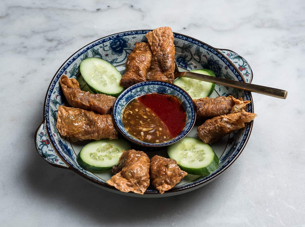 Ho Jiak's loh bak (five-spice meat rolls).