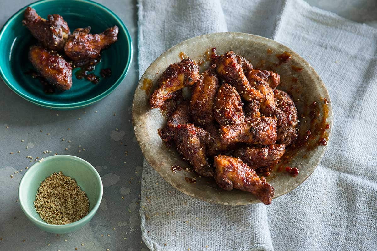 Honey sambal wings