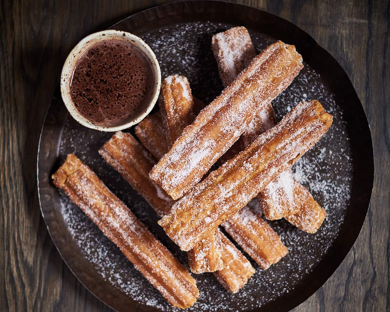 Hot chocolate with churros