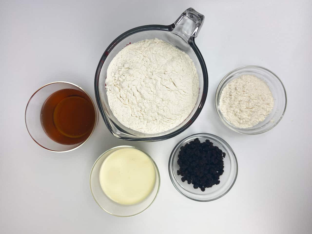 Hot cross scone ingredients