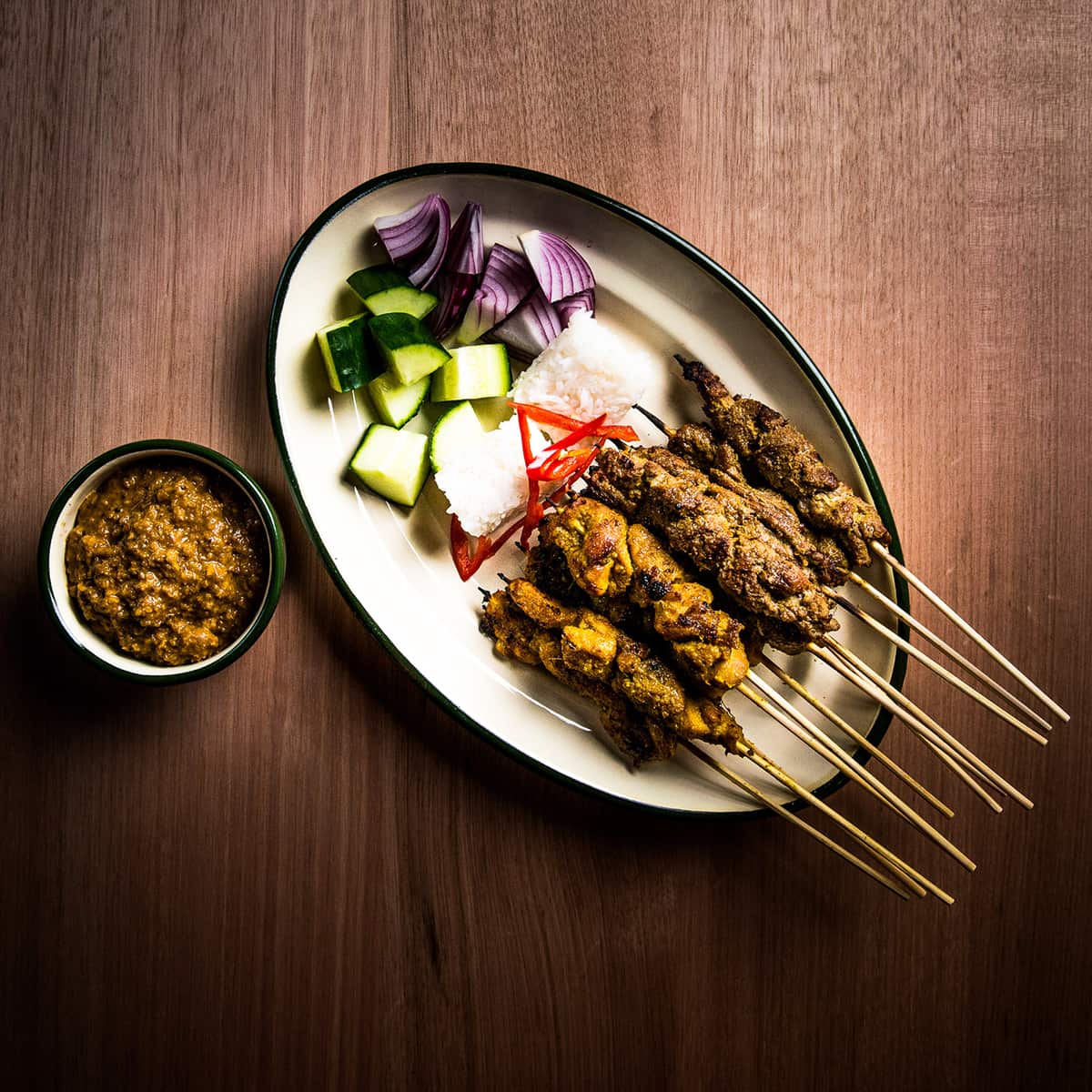 Chanteen’s satayis cooked over coals using a secret family recipe.