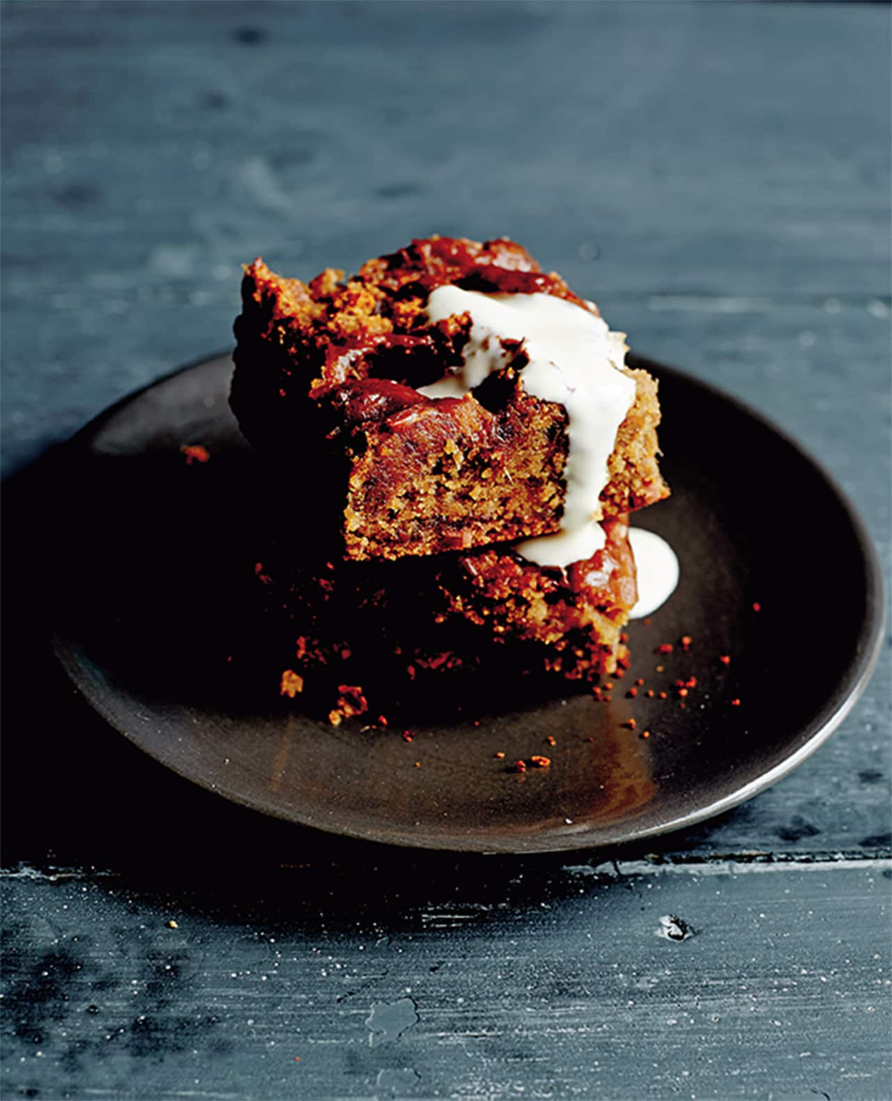 Brownies with coconut–date swirl