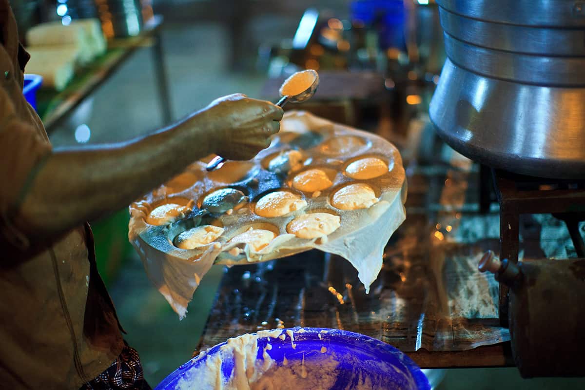 Cooking idli in kerala