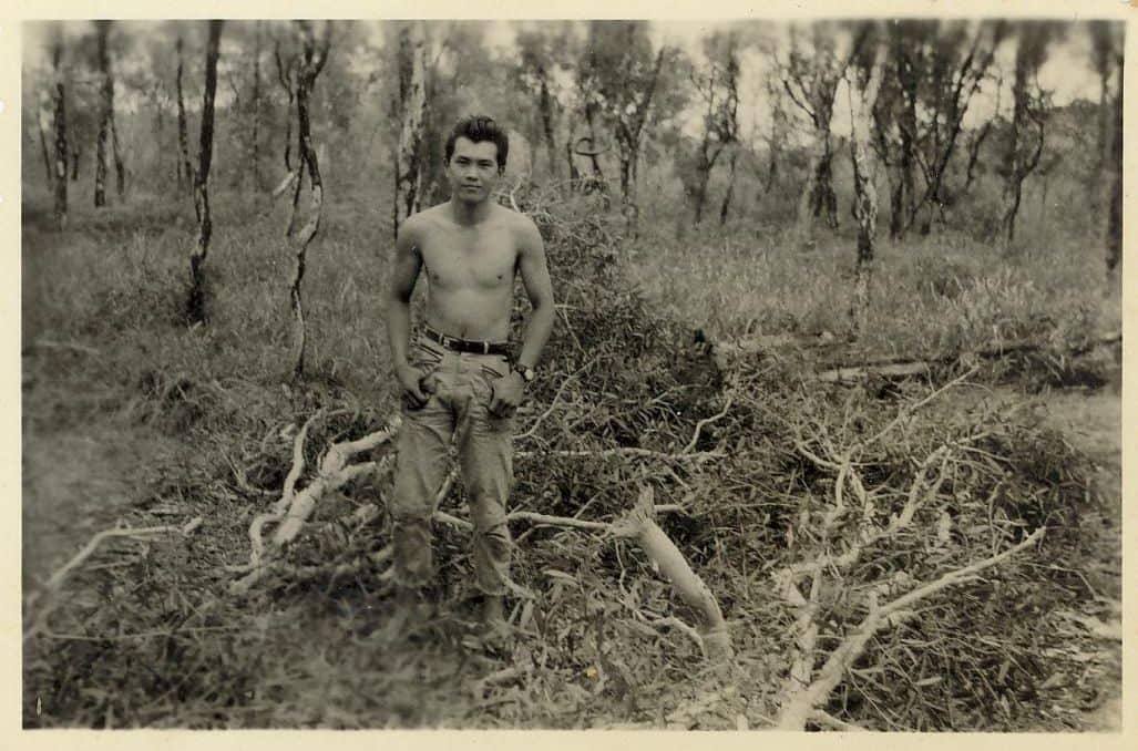 Linda Moon's dad as a youth before migrating from Tahiti aged 21.