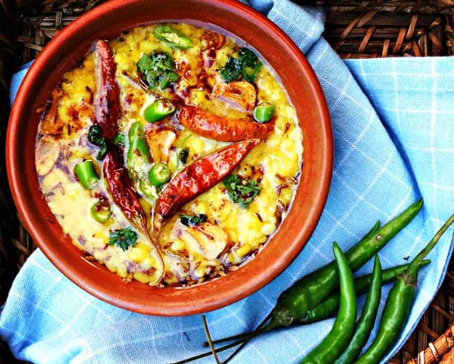 A trio of daals with a tempering of red chilli, cumin and garlic from My Tamarind Kitchen.