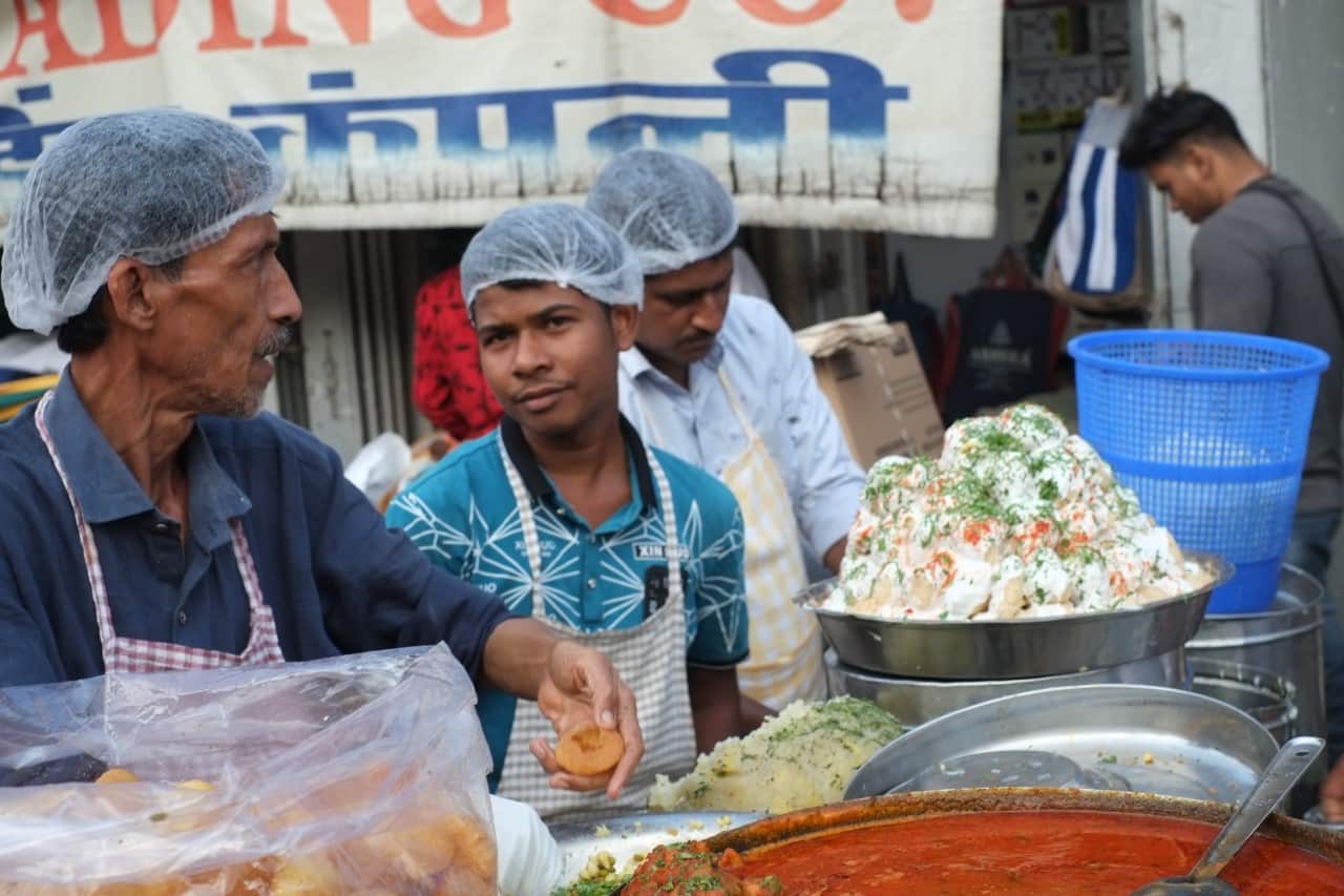 Indian food pav bhaji