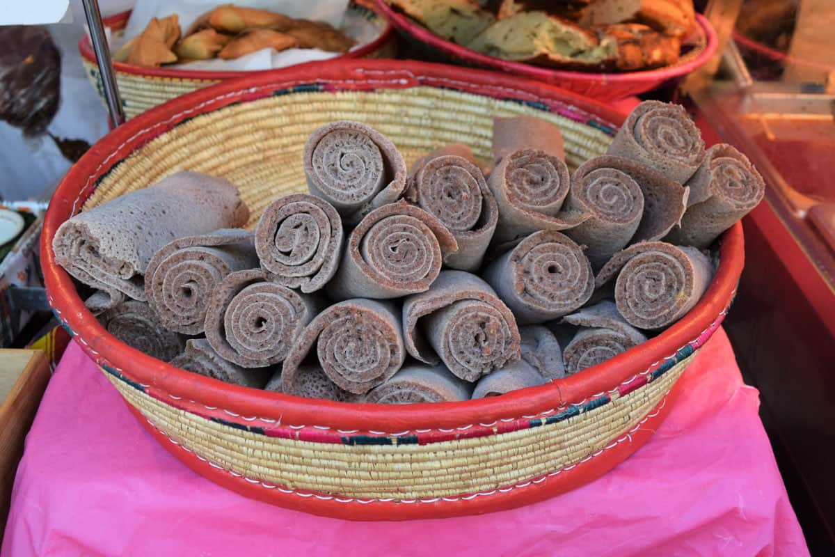 Yodith’s Love & Peace Catering serves up classic Ethiopian curries and injera.