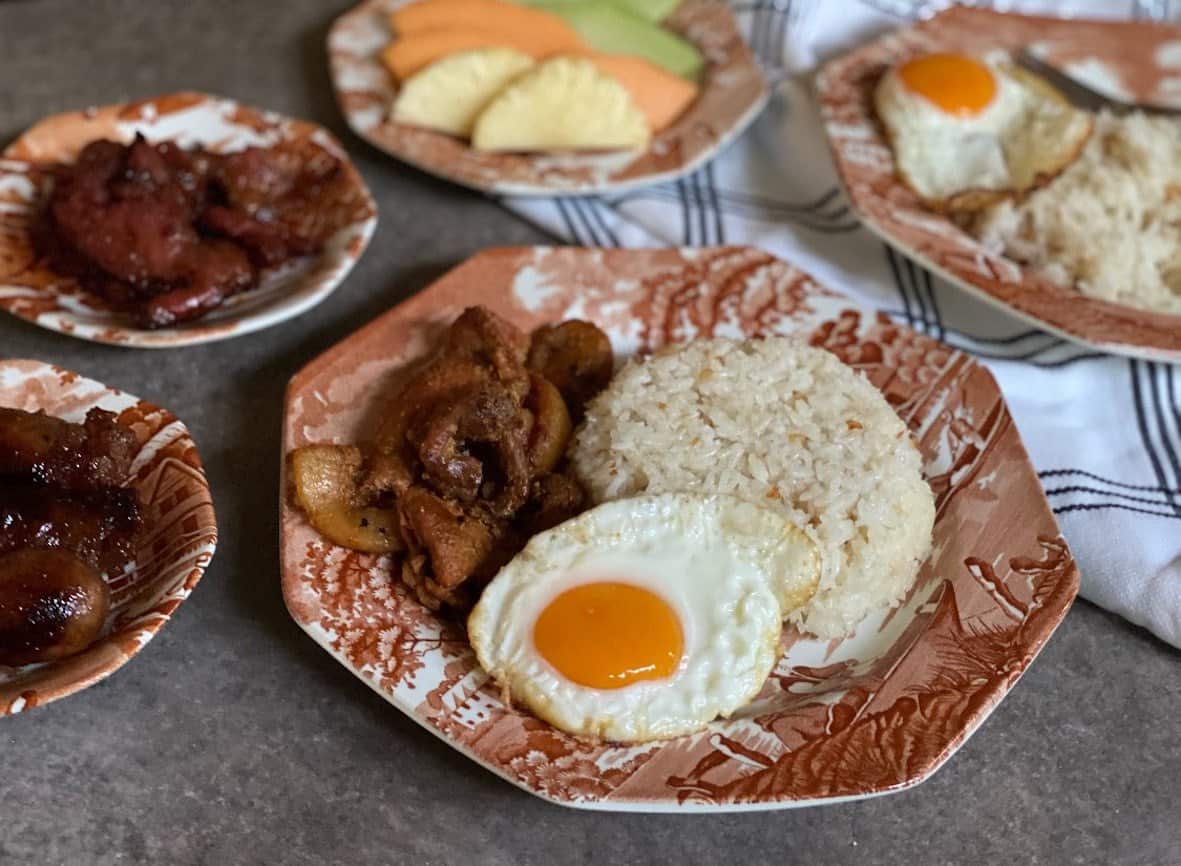 Silog, a popular breakfast meal in the Philippines.