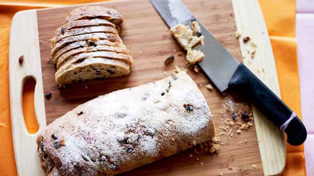 Fruit bread with marzipan - stollen