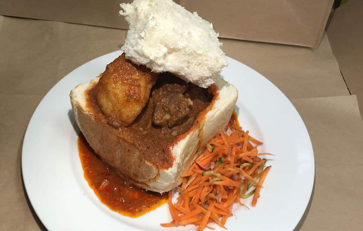 Durban Dish's bunny chow. 