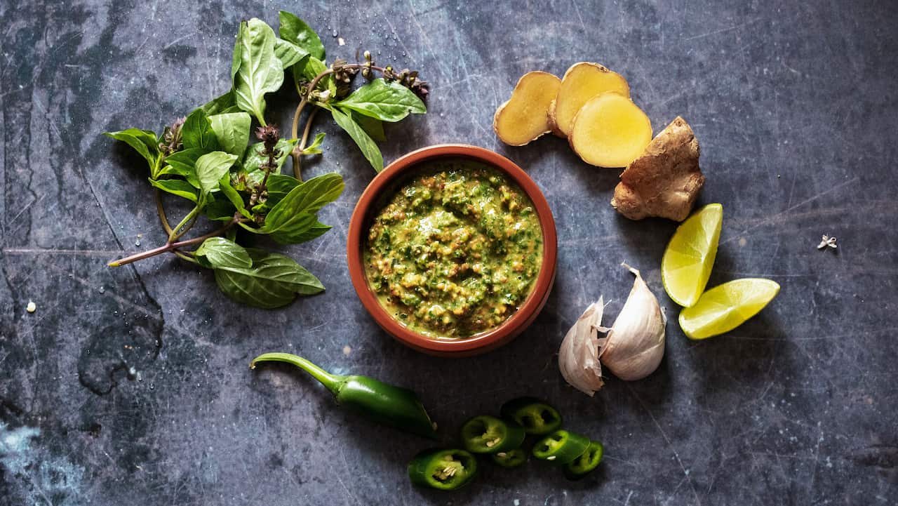 Thai basil pesto