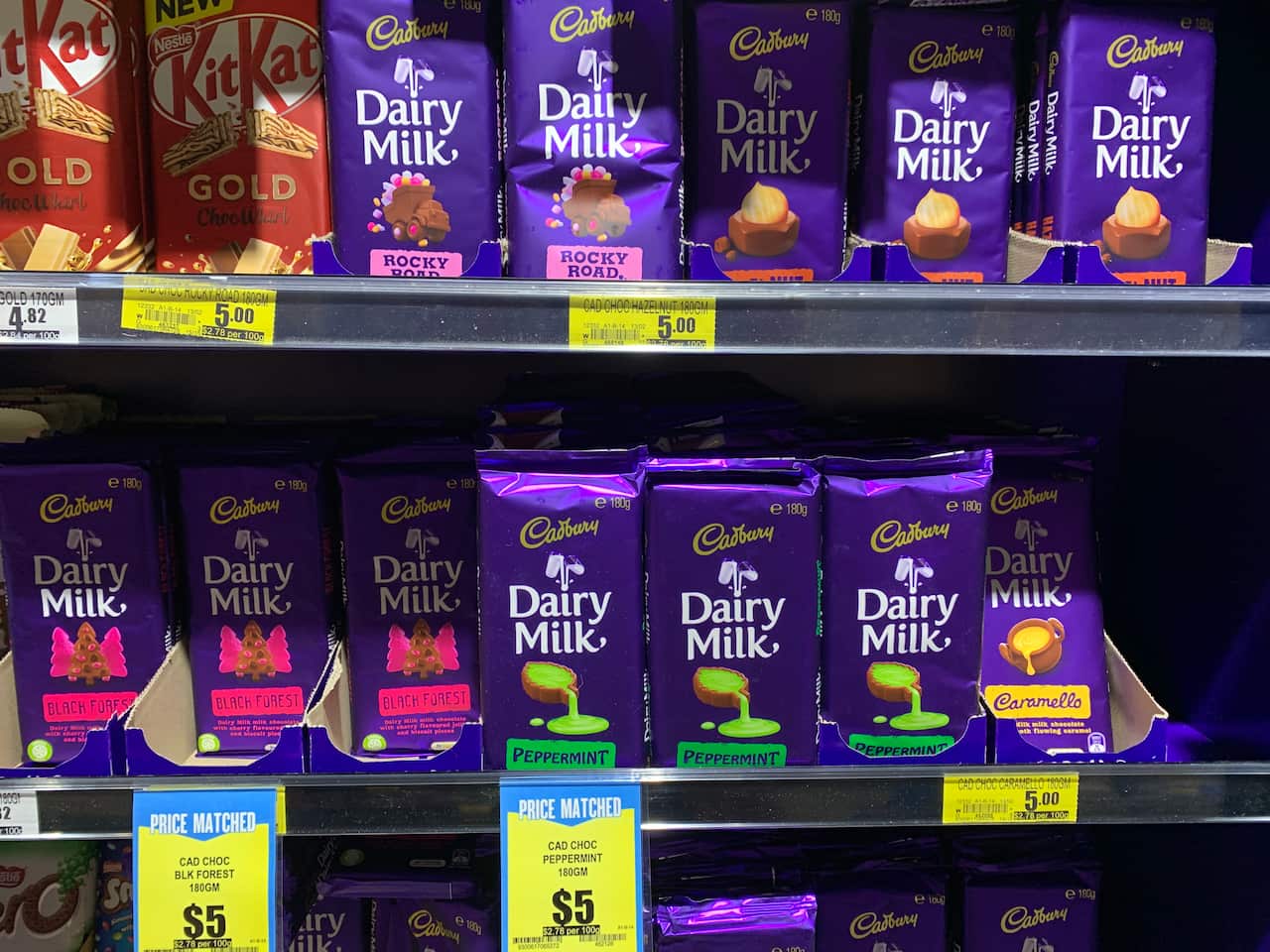 Cadbury chocolate peppermint