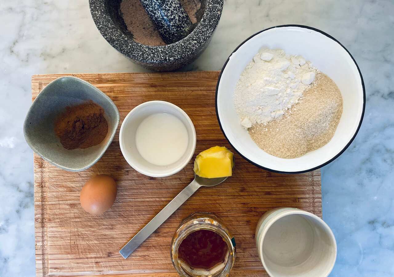 Ingredients for vinegar pudding / SBS Food