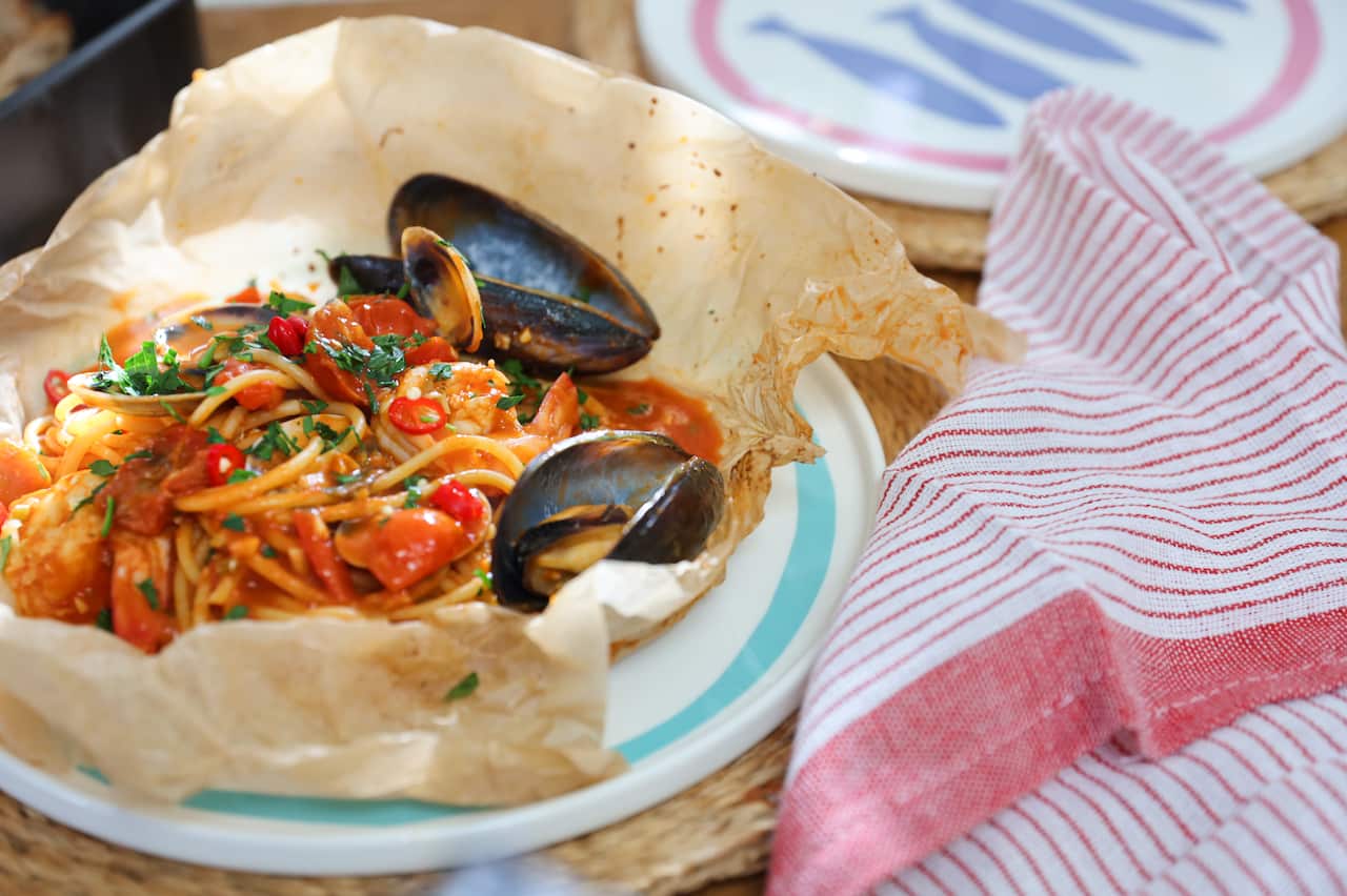 Seafood pasta