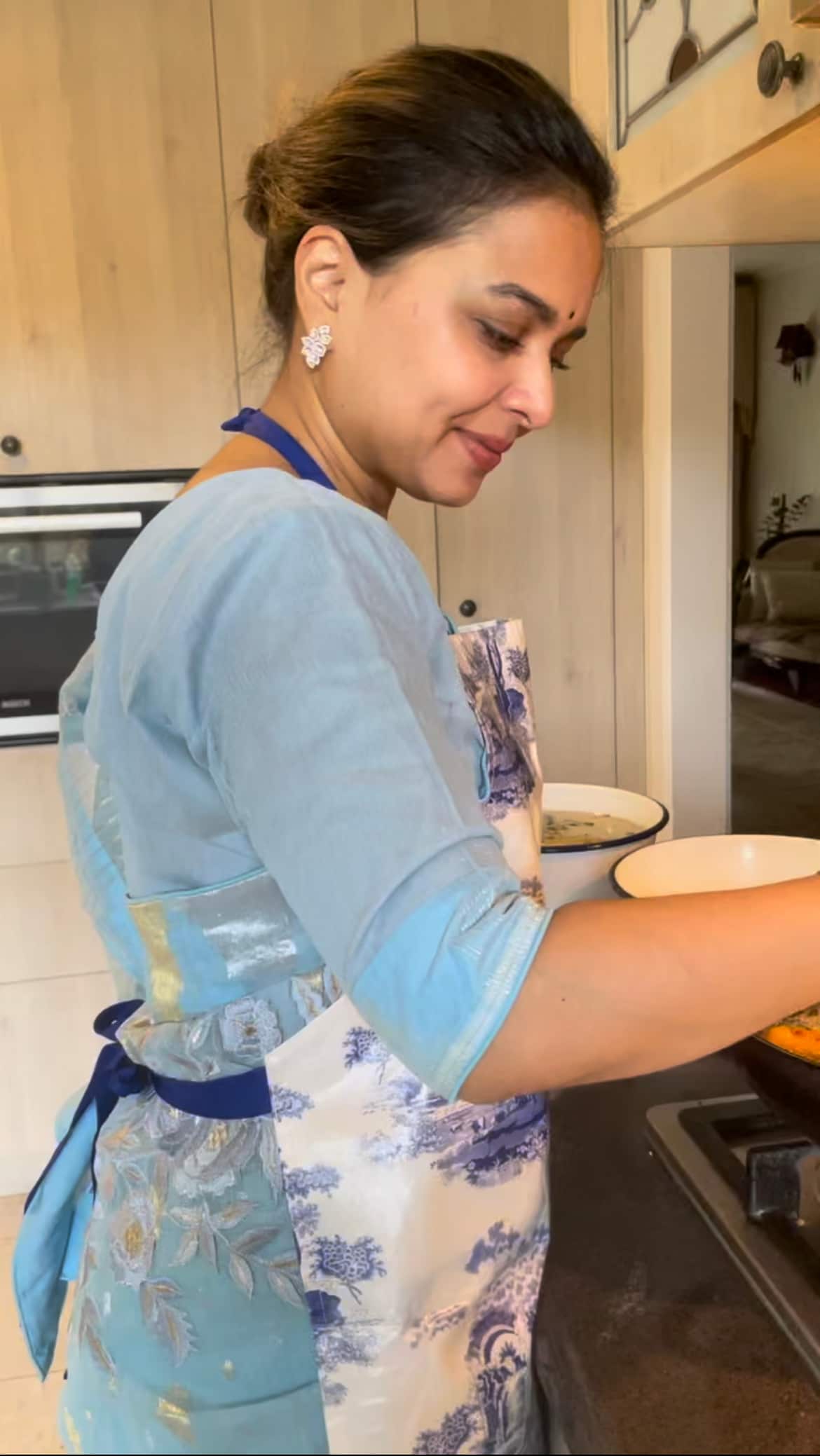 Preparing shemai in my kitchen at home