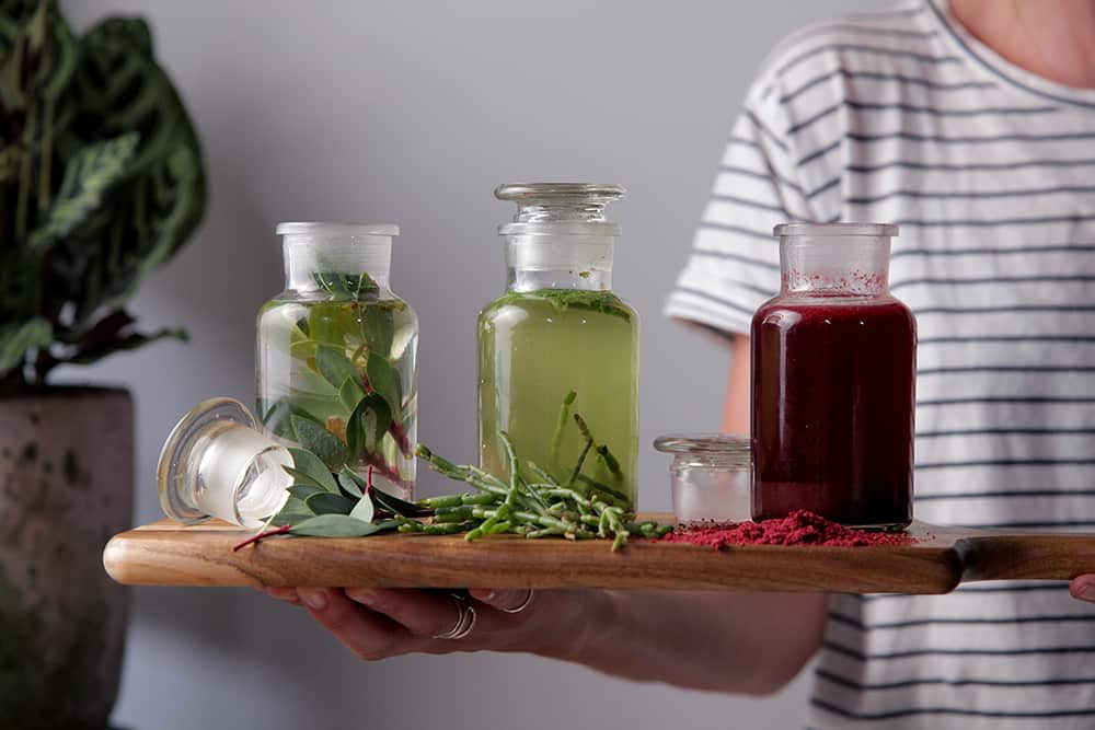 Infusion of native ingredients 