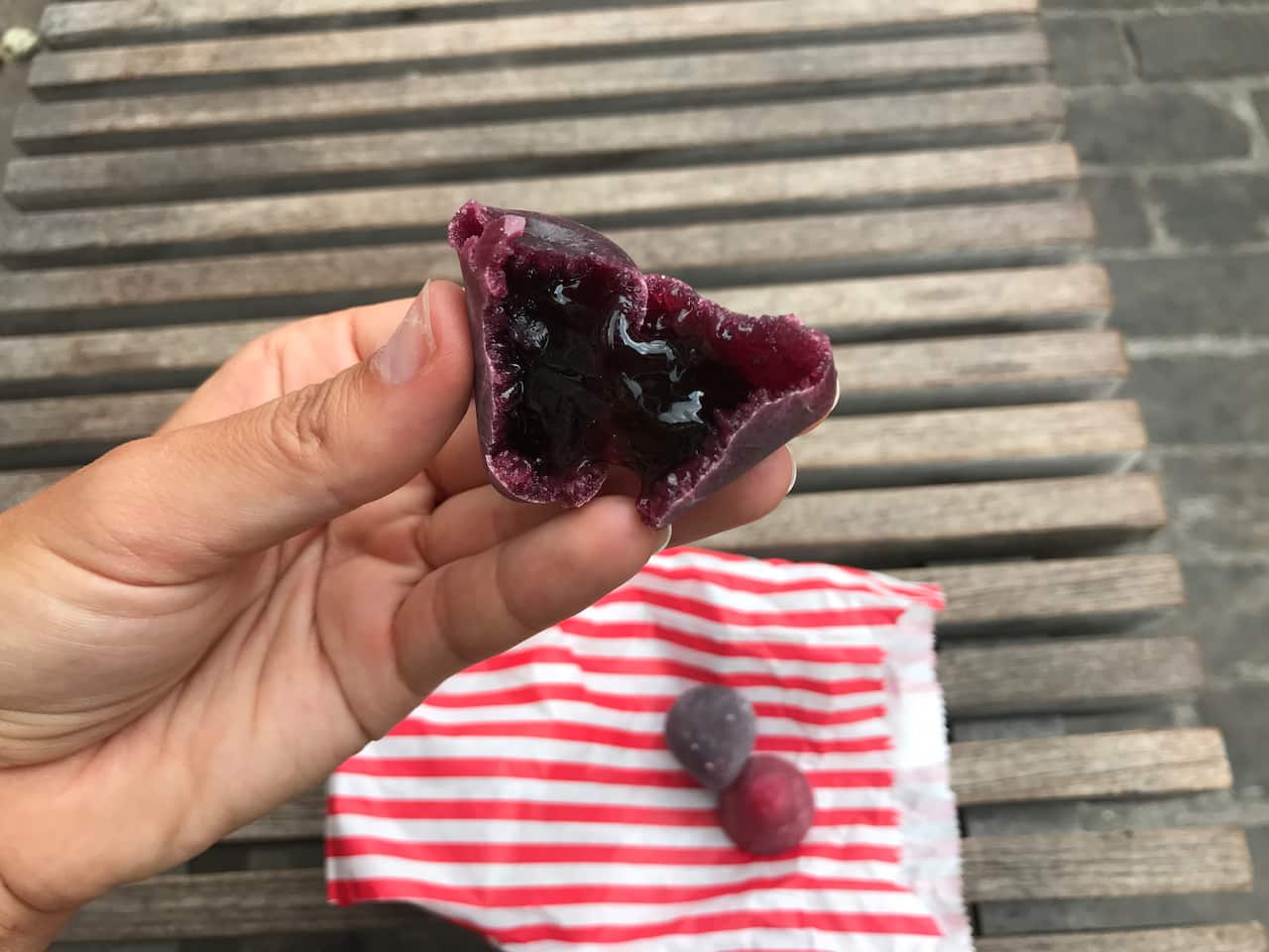 Cuberdon candy in the town of Ghent