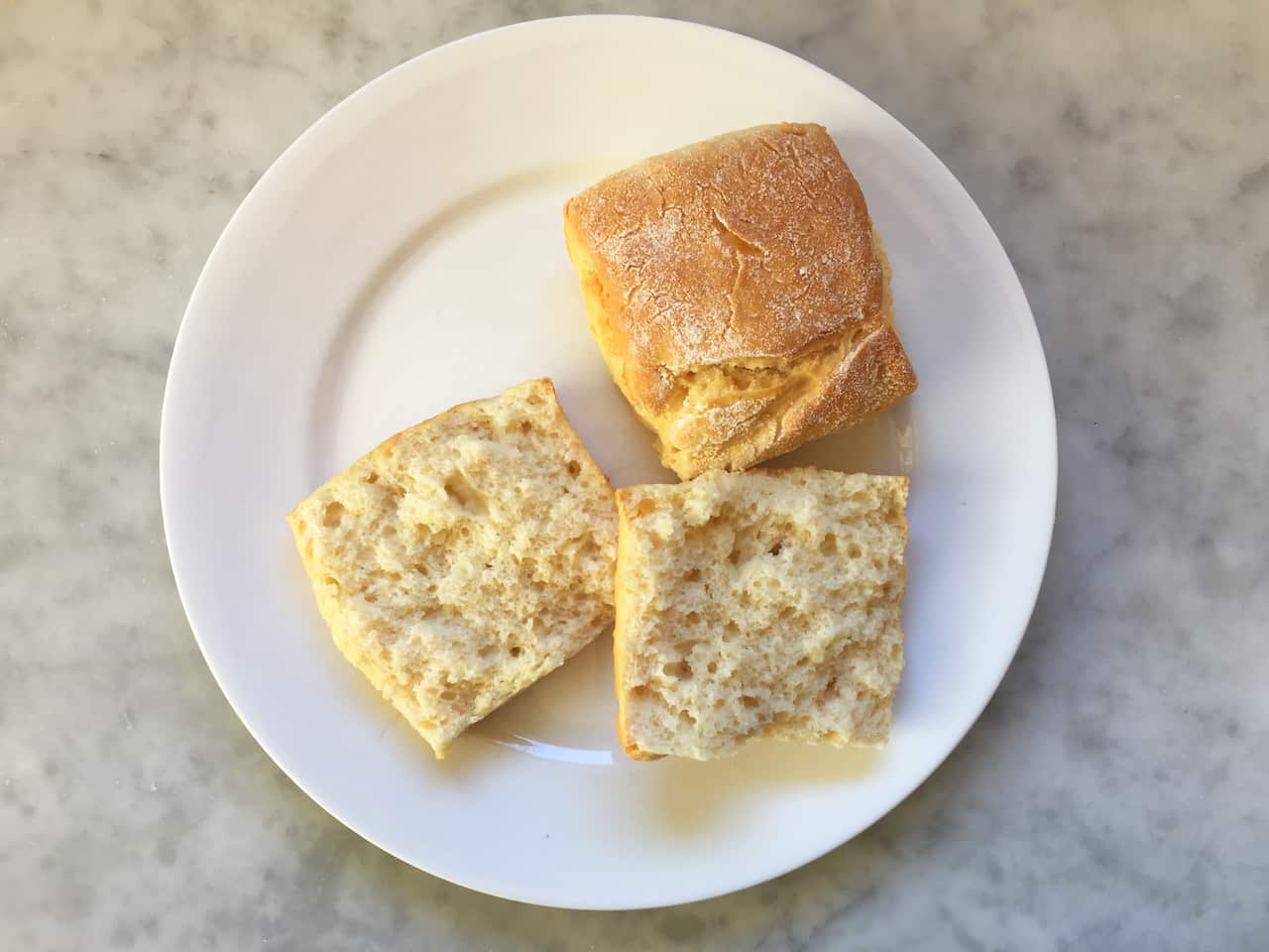 100 Plus scones cut open