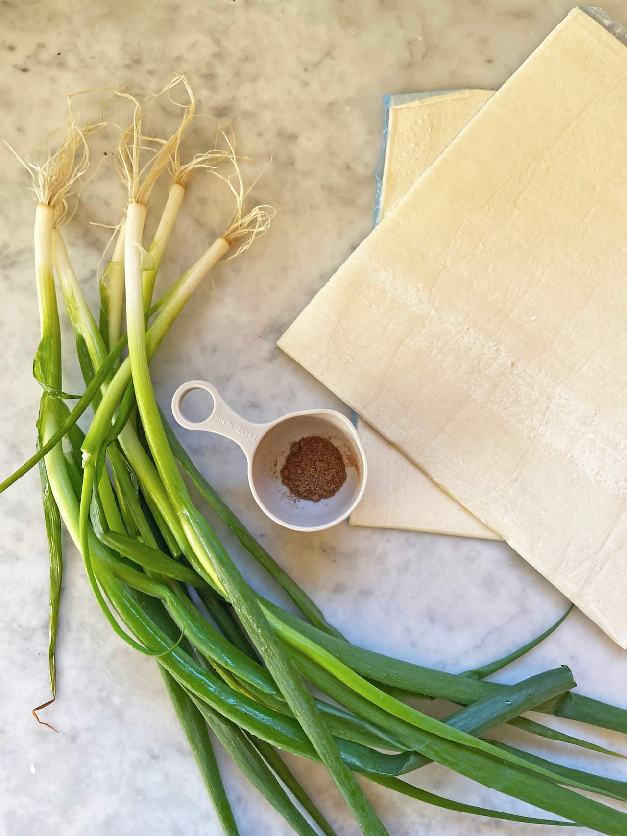 Spring onion pancake ingredients