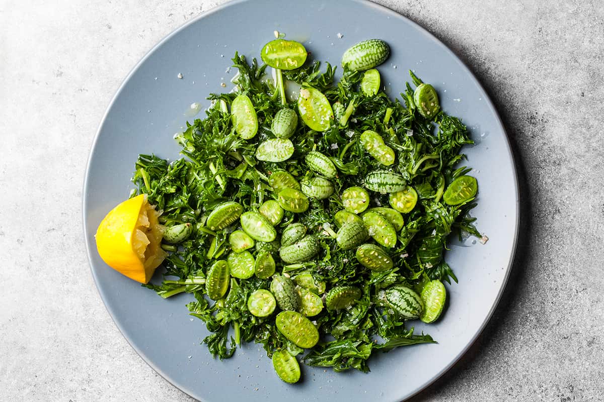 Cucumber pickle salad