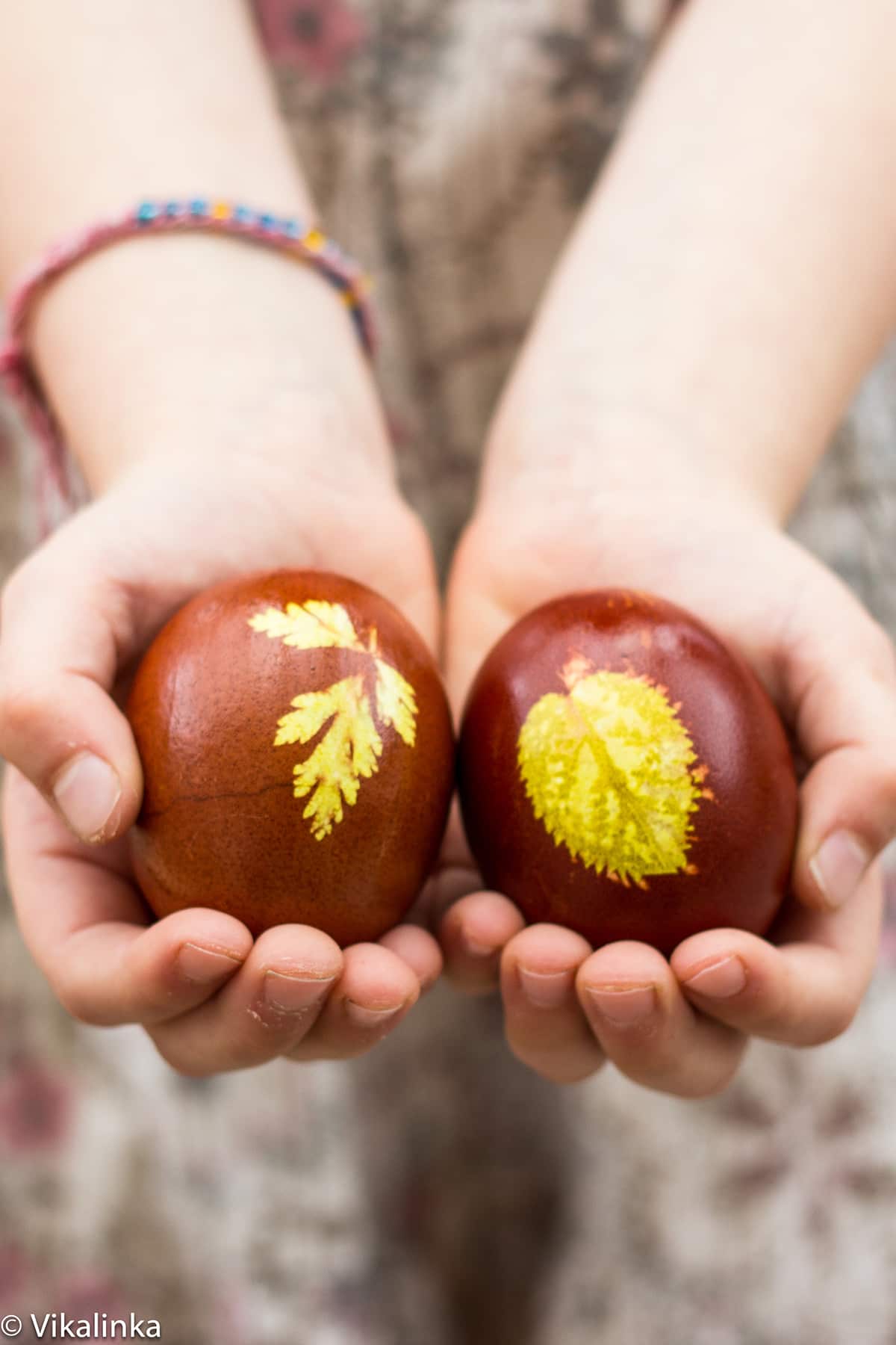 Hand-dyed eggs