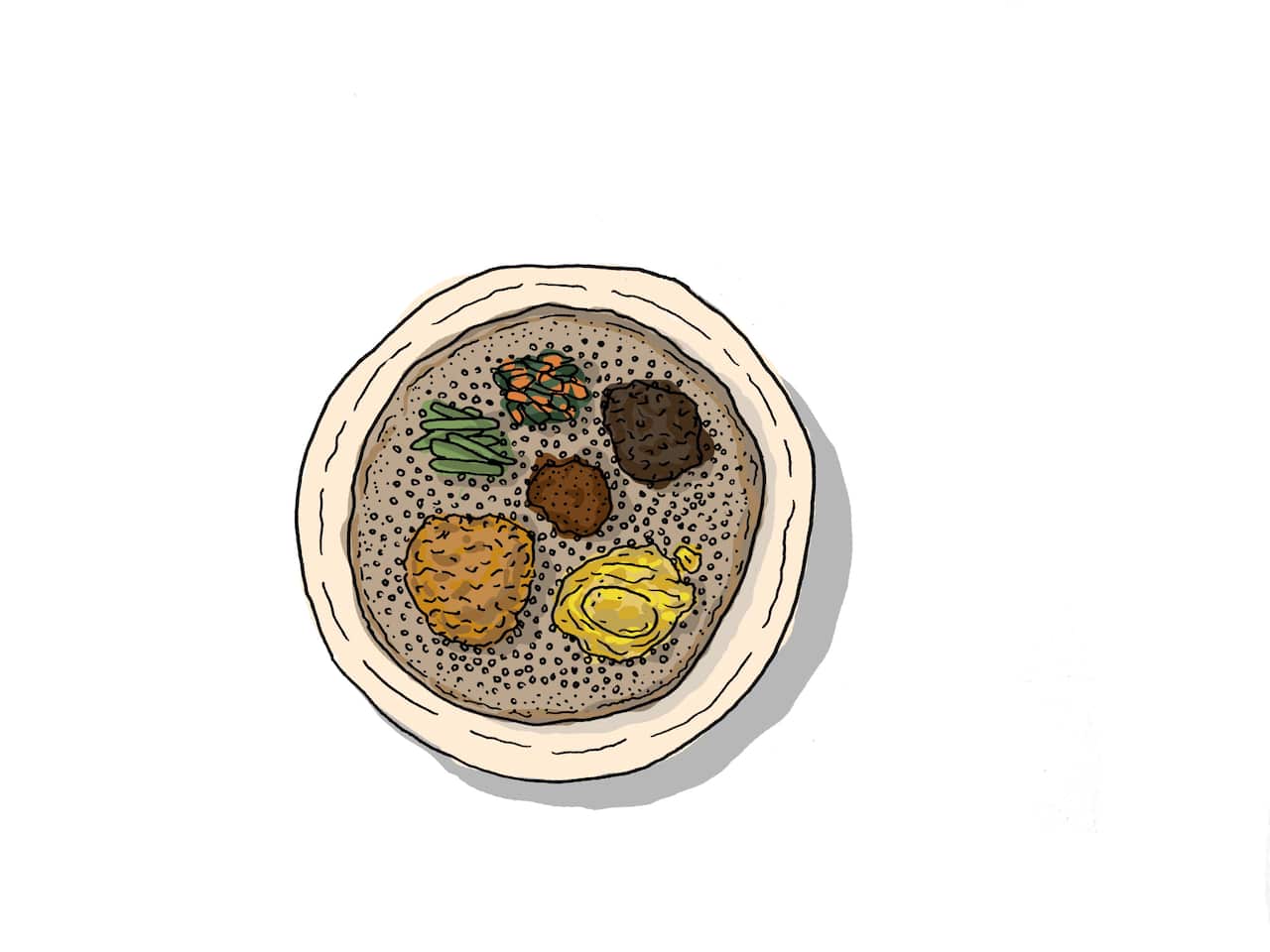 Injera illustration