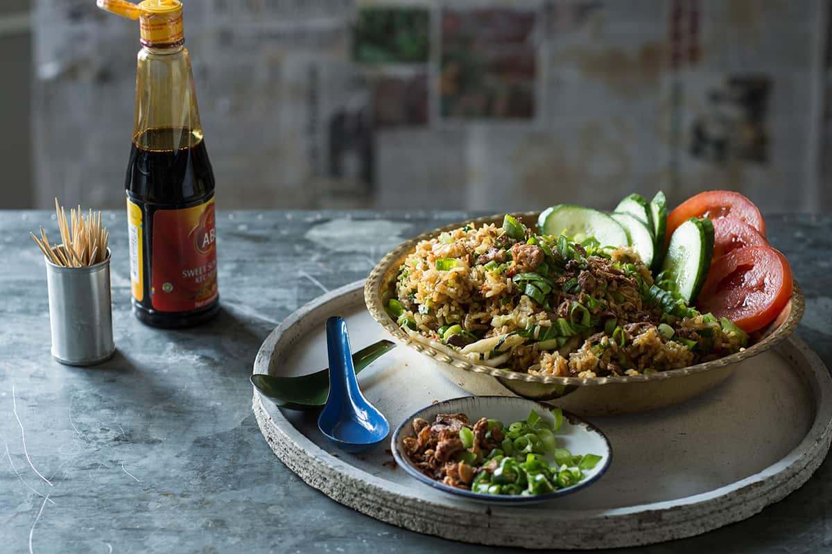 Mutton fried rice - nasi goreng