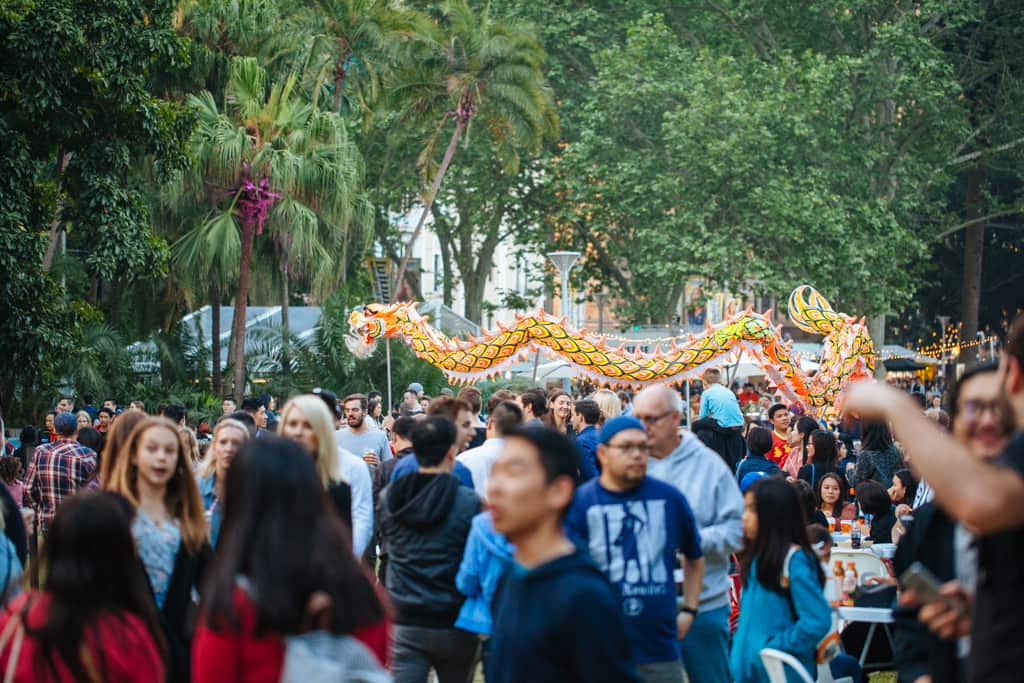 Sydney Night Noodle Markets ambience