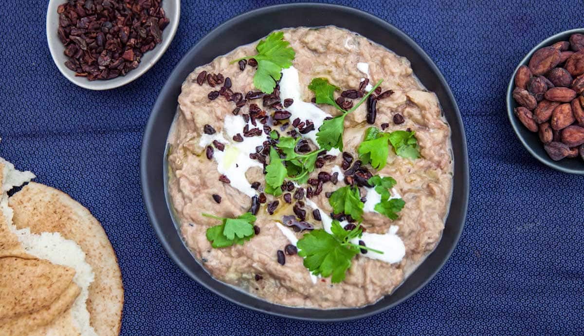 cocoa eggplant dip