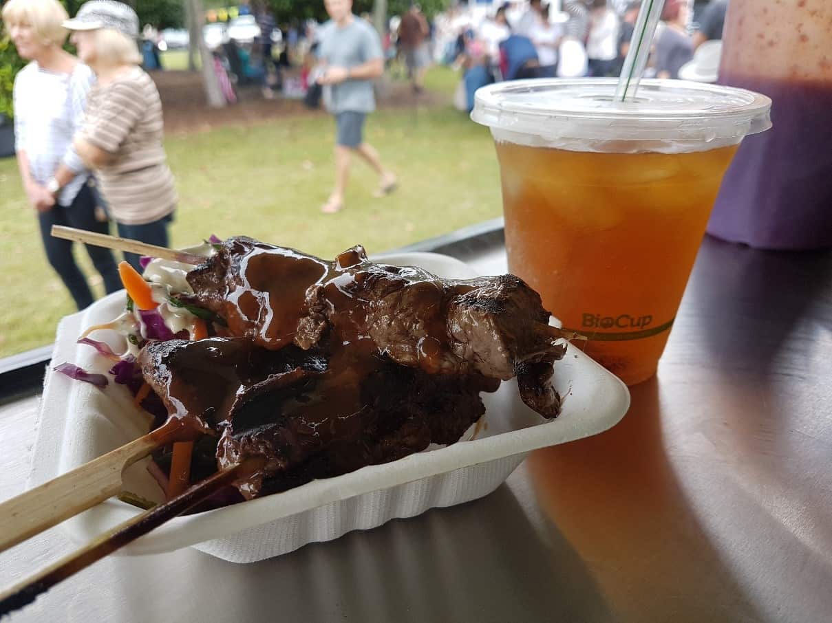 Kangaroo kebabs