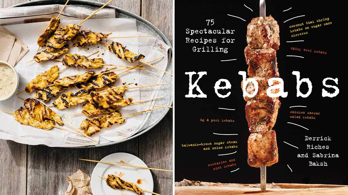 Kebabs book cover and Dutch West Indian kebabs
