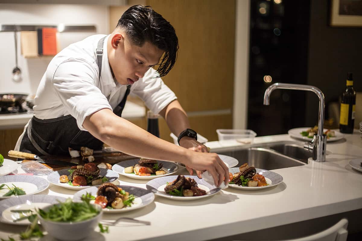 Khang Nguyen at Foodikted event