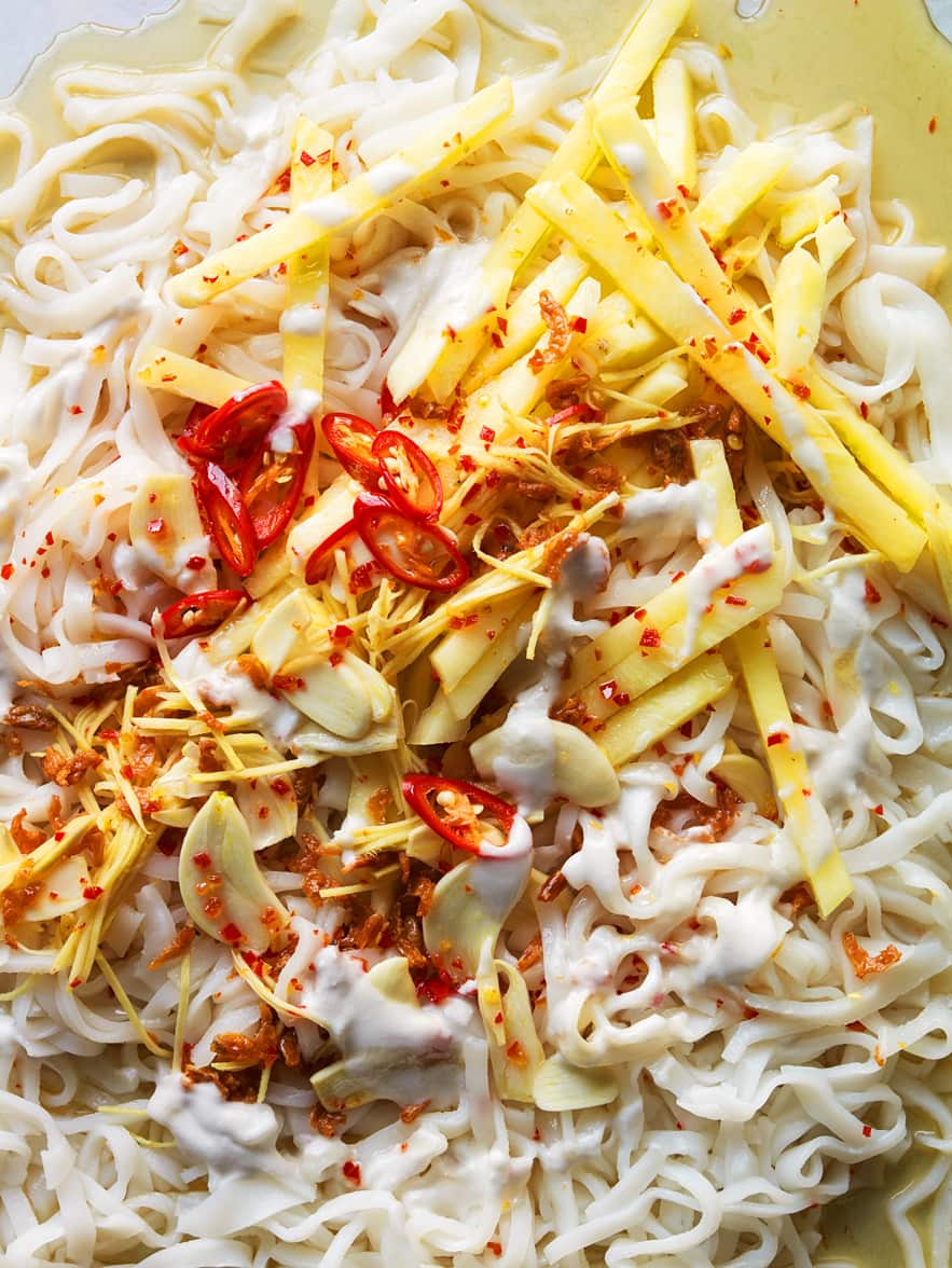 Coconut noodle salad