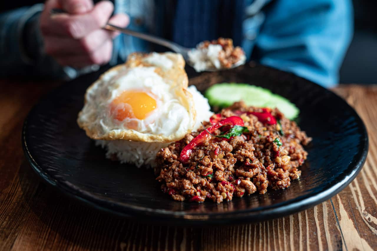 His pad krapow is even better than his mum's version.