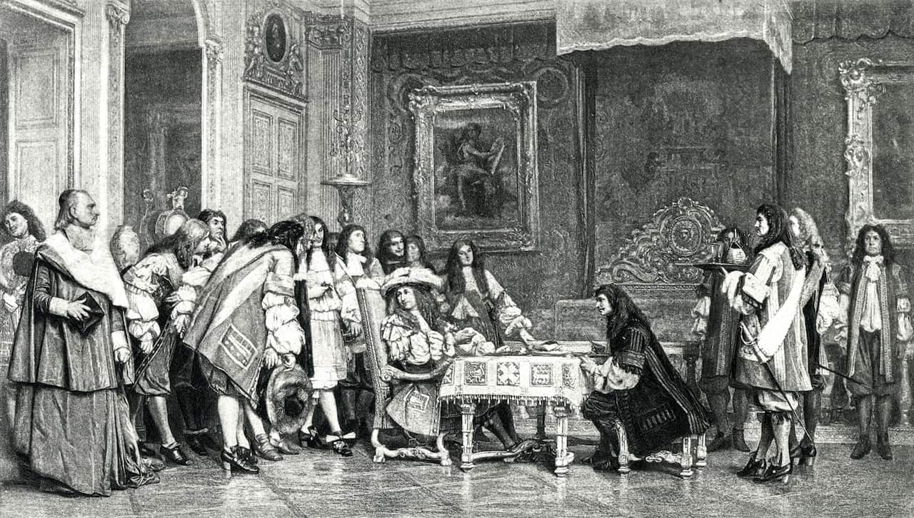 Moliere And Louis XIV At Breakfast