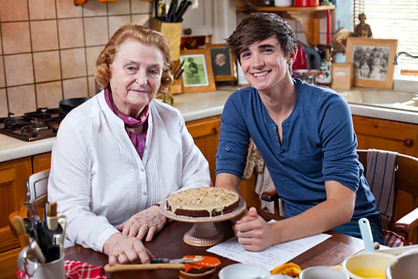 Donal Skehan and his grandmother Elizabeth Ryan