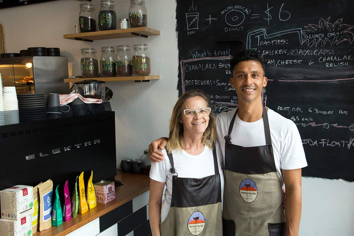 Maureen and Gary Andrews at Ostrich & The Egg