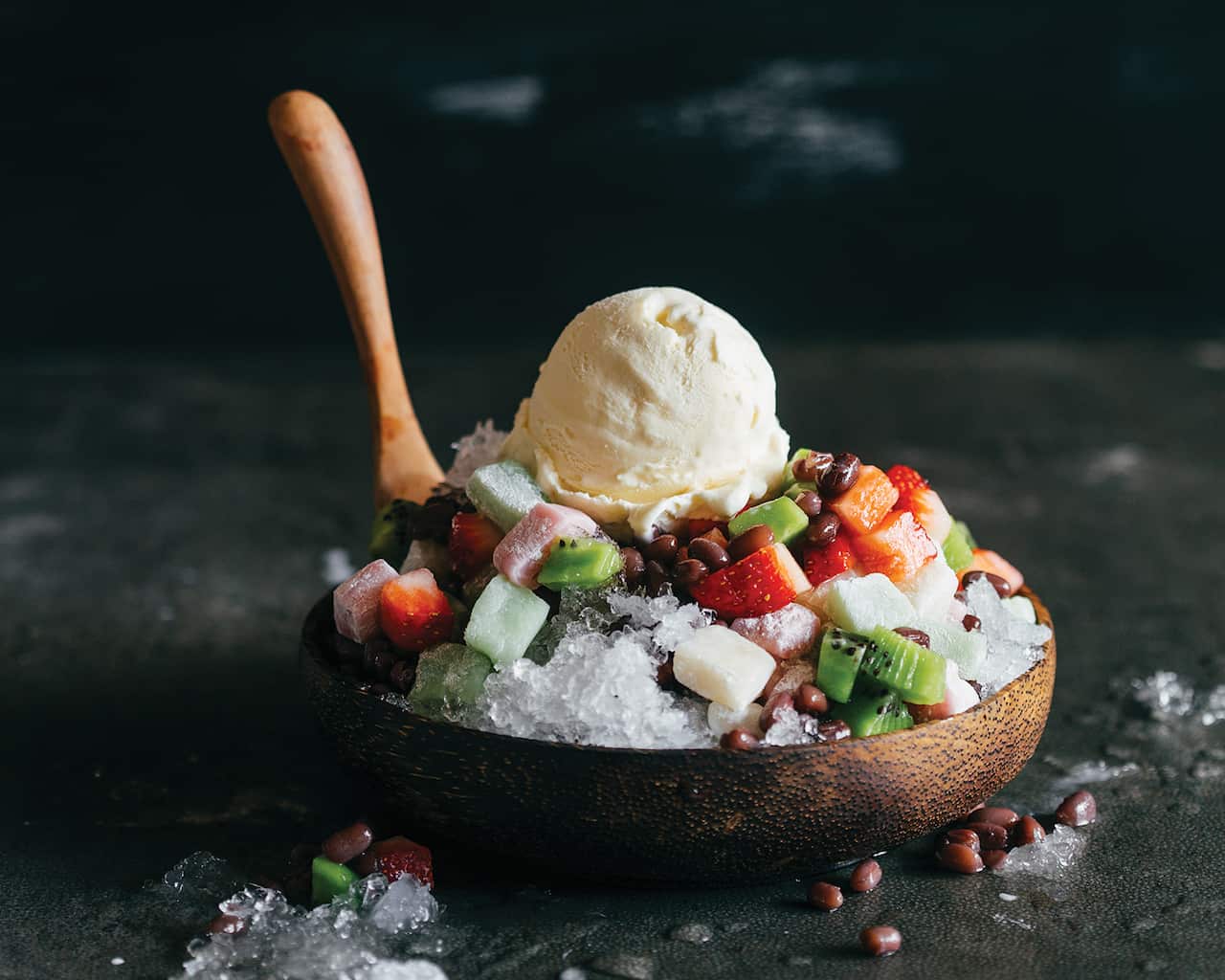 Korean shaved ice (pat bingsu)