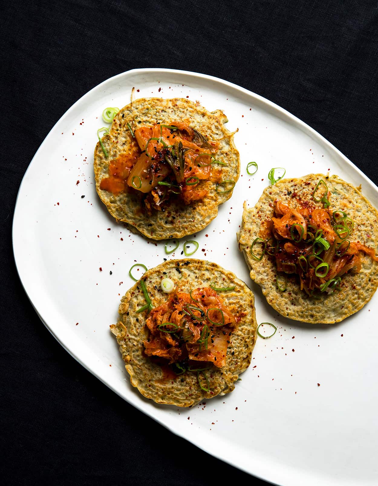 Korean mung bean pancakes