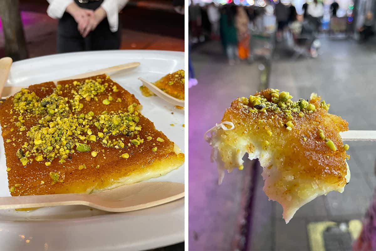Kunafeh at Ramadan Nights in Lakemba