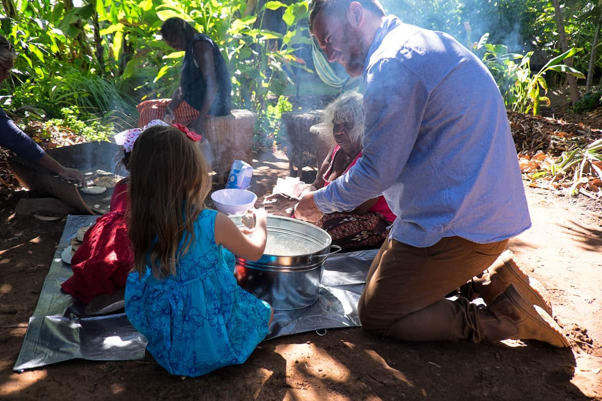 Jack Stein at Kununnurra Community Garden
