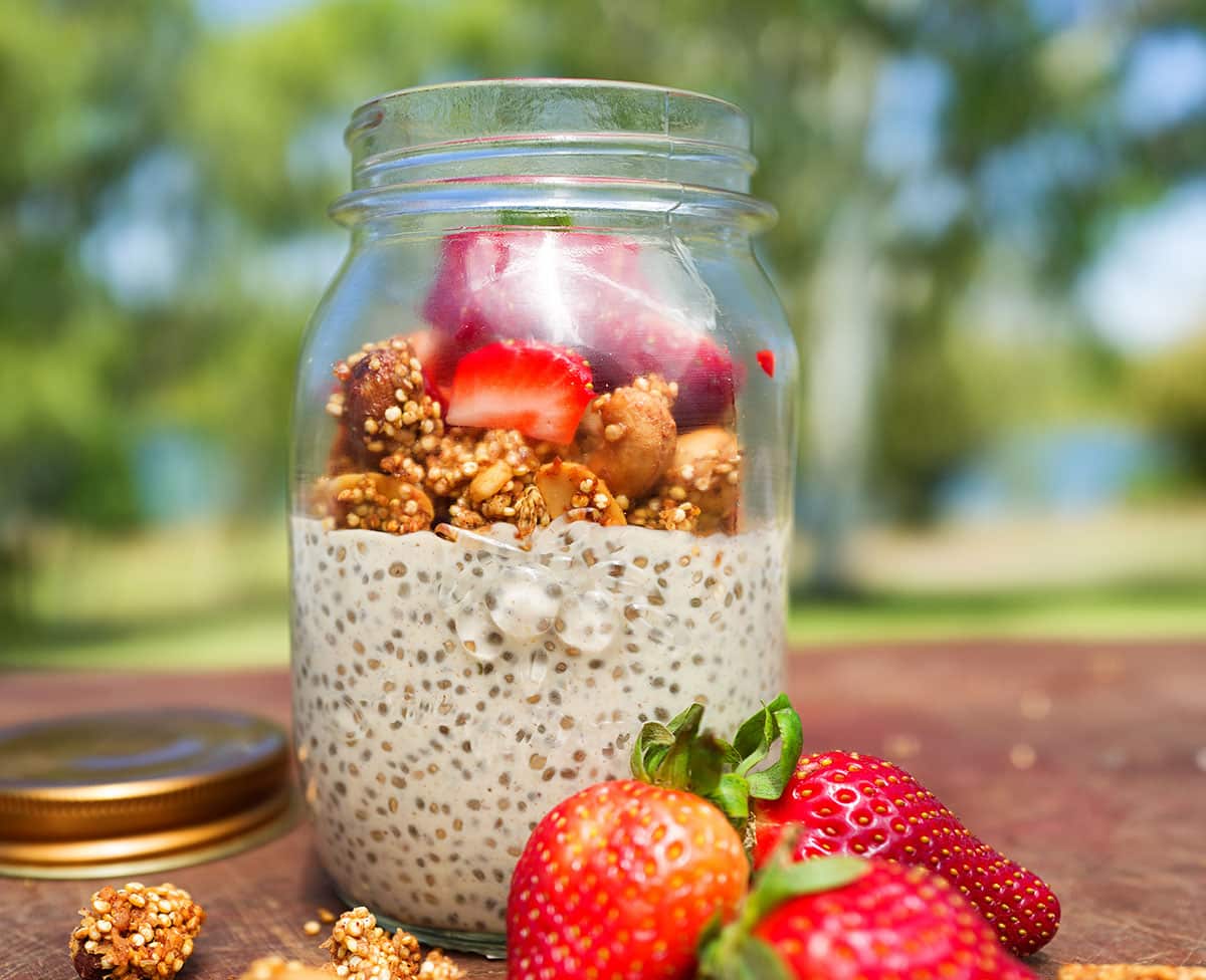 Quinn and Churchill turn chia seeds into coconut chia puddings, enjoyed for breakfast or dessert.