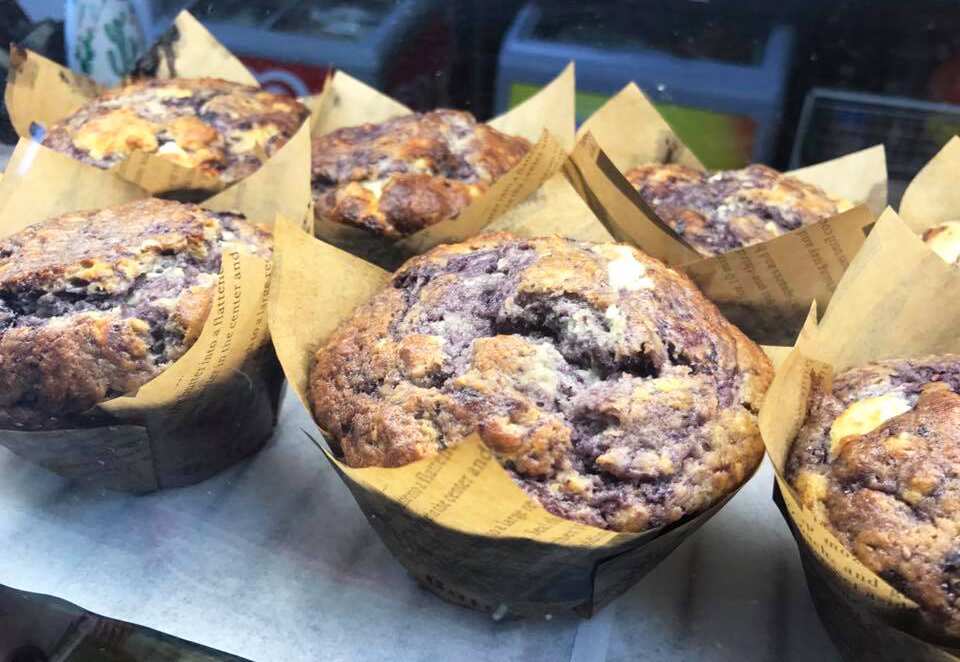 Apple and blueberry pies at Ladle of Love